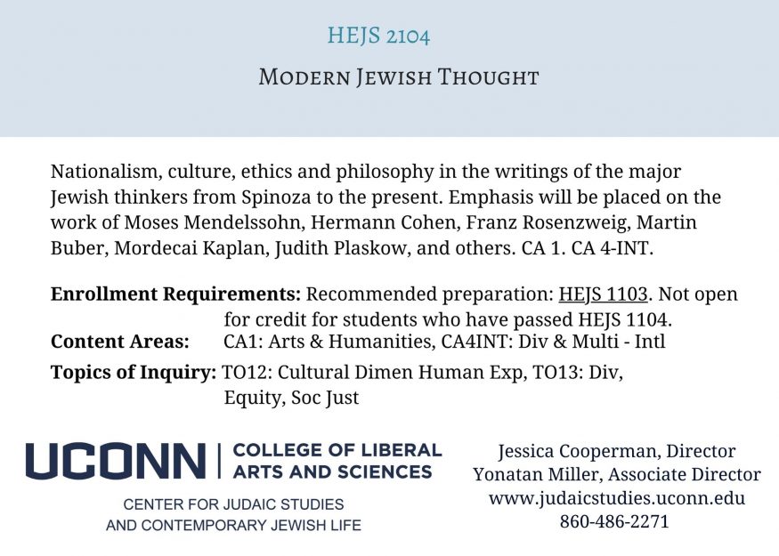 5 Modern Jewish Thought 2